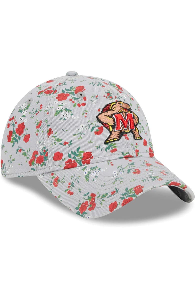 New Era Women's New Era Gray Maryland Terrapins Bouquet 9TWENTY Adjustable Hat, Alternate, color, 