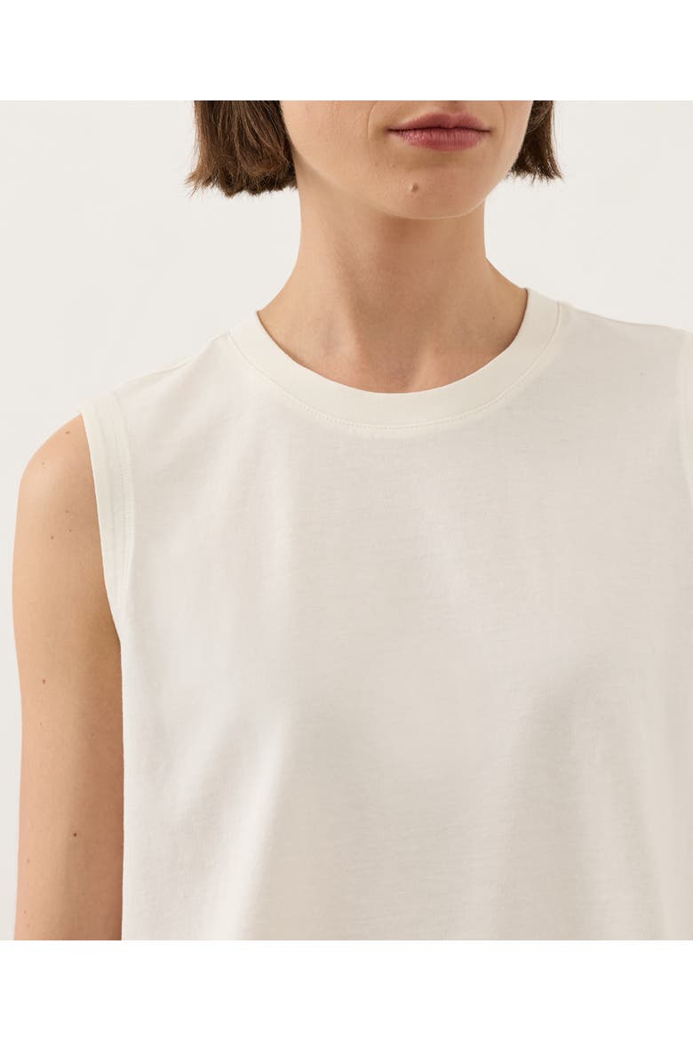 Organic Cotton Vintage Jersey Relaxed Tank, Alternate, color, Cream