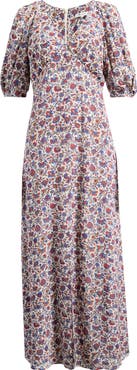 Madewell Puff Sleeve Empire Waist Maxi Dress