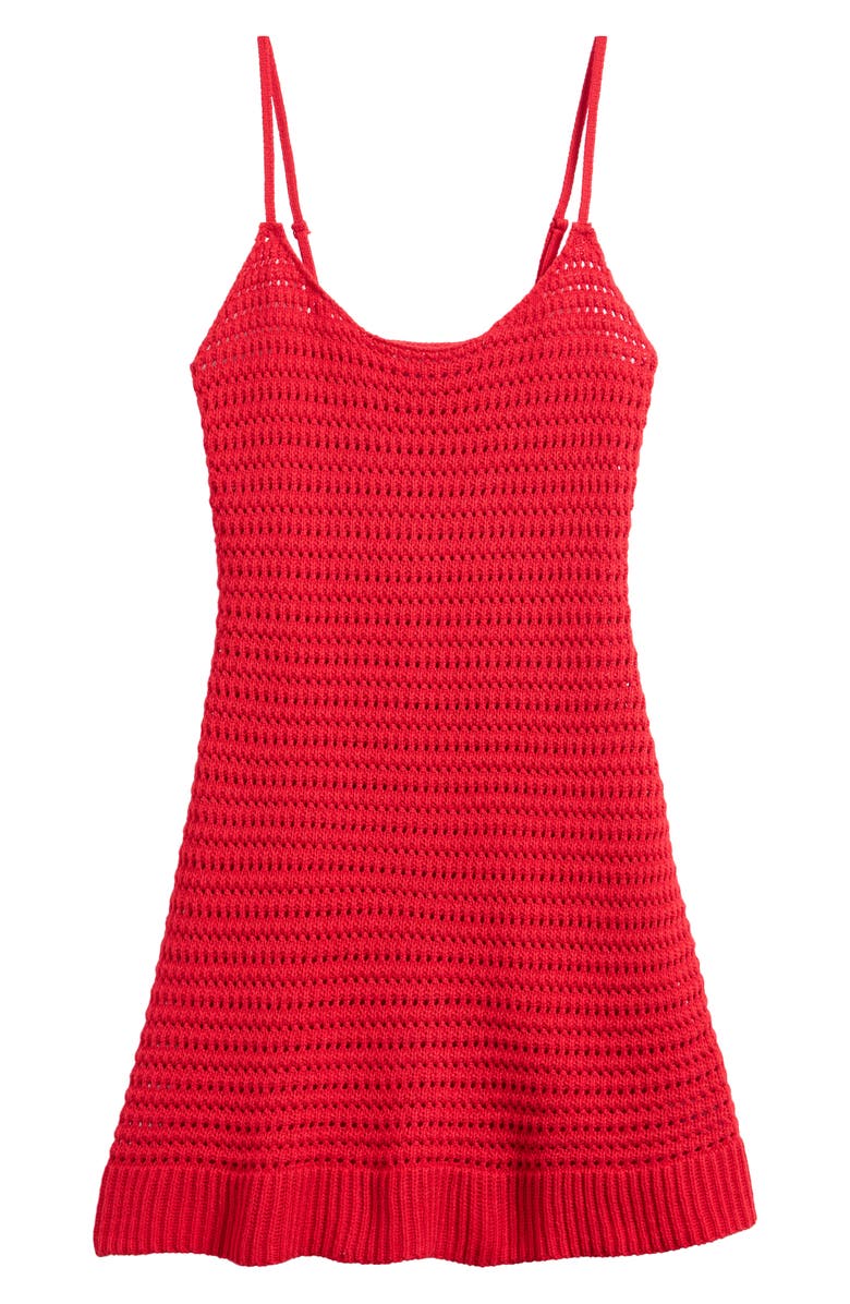PacSun Oasis Open Stitch Minidress, Alternate, color, Red