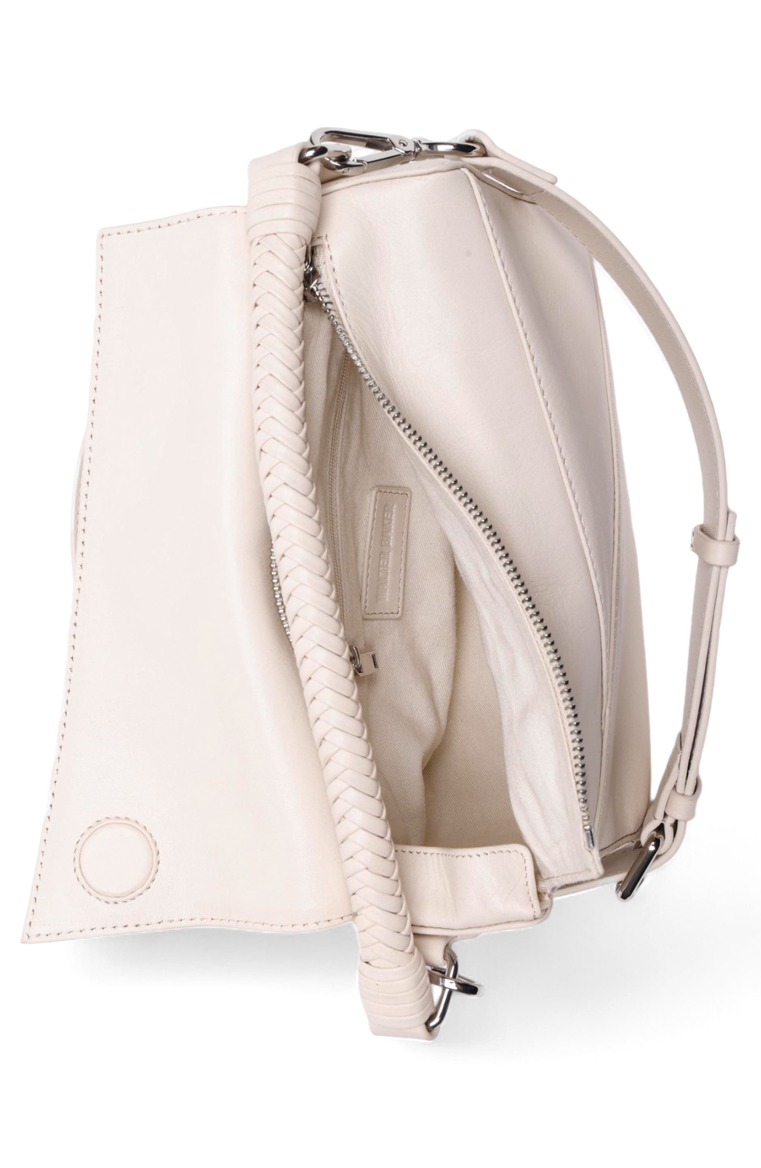 Walter Baker Jagger Leather Crossbody Bag, Alternate, color, Oyster