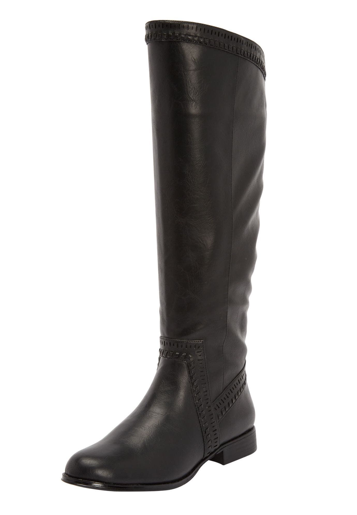 Comfortview The Malina Tall Wide Calf Boot, Main, color, Black