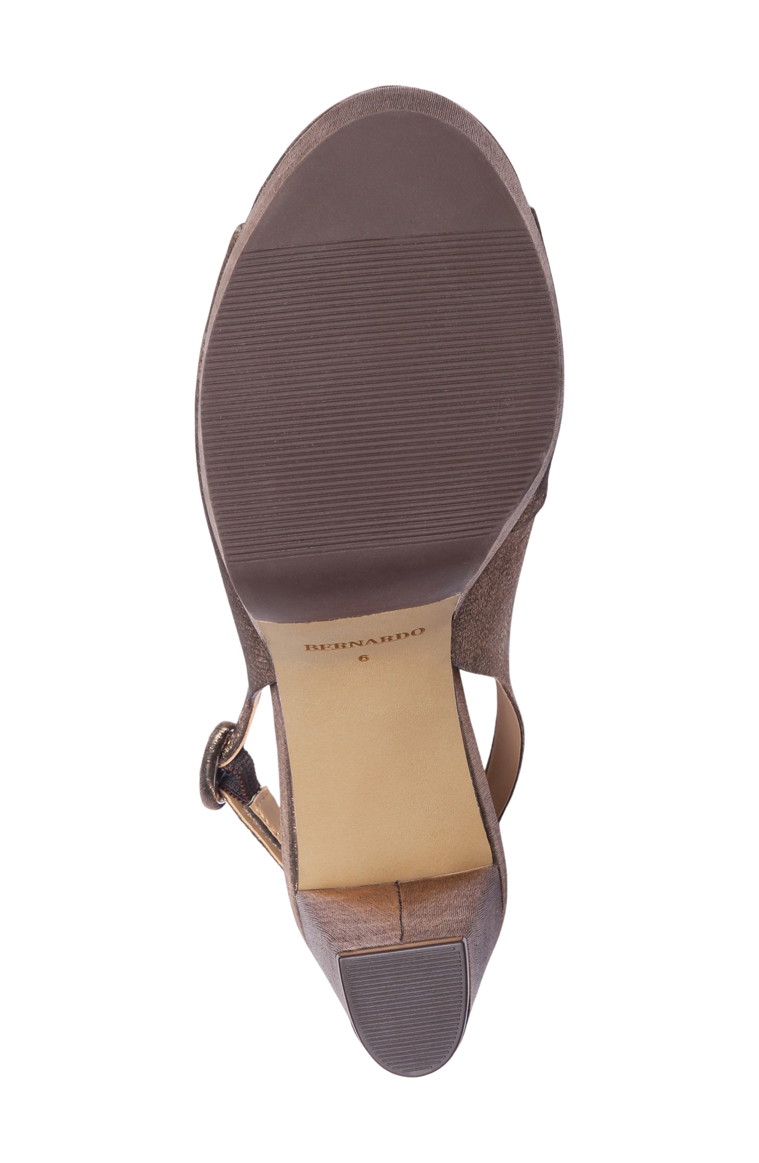 Bernardo Vega Platform Slingback Sandal, Alternate, color, Coffee Tec Vesuvio