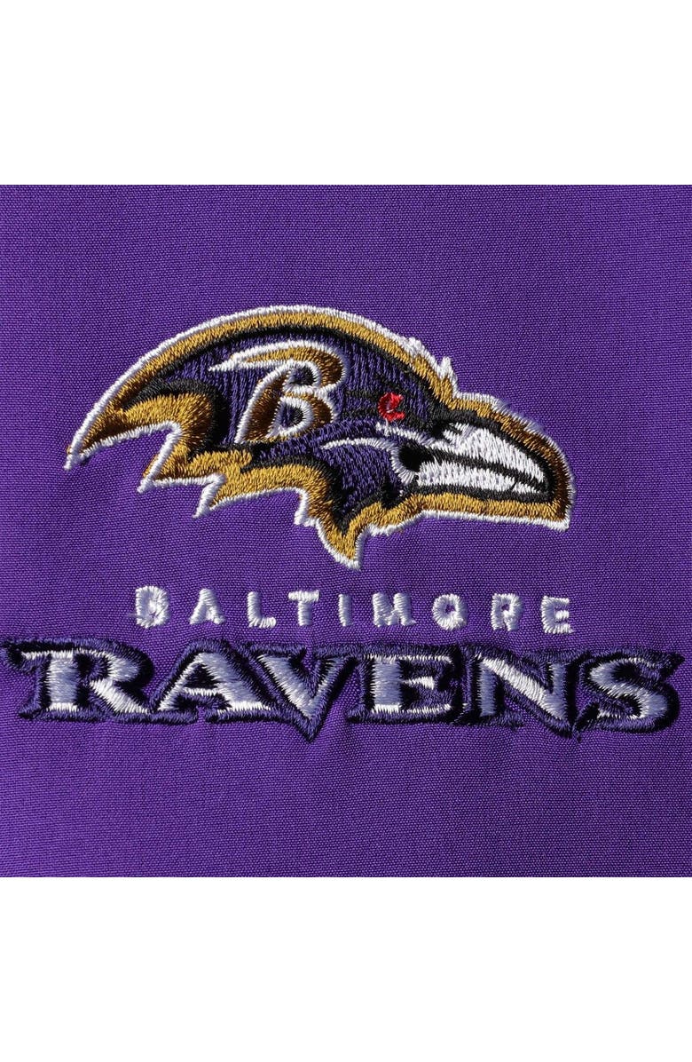 DUNBROOKE Men's Dunbrooke Purple/Black Baltimore Ravens Big & Tall Alpha Full-Zip Hoodie Jacket, Alternate, color, Purple