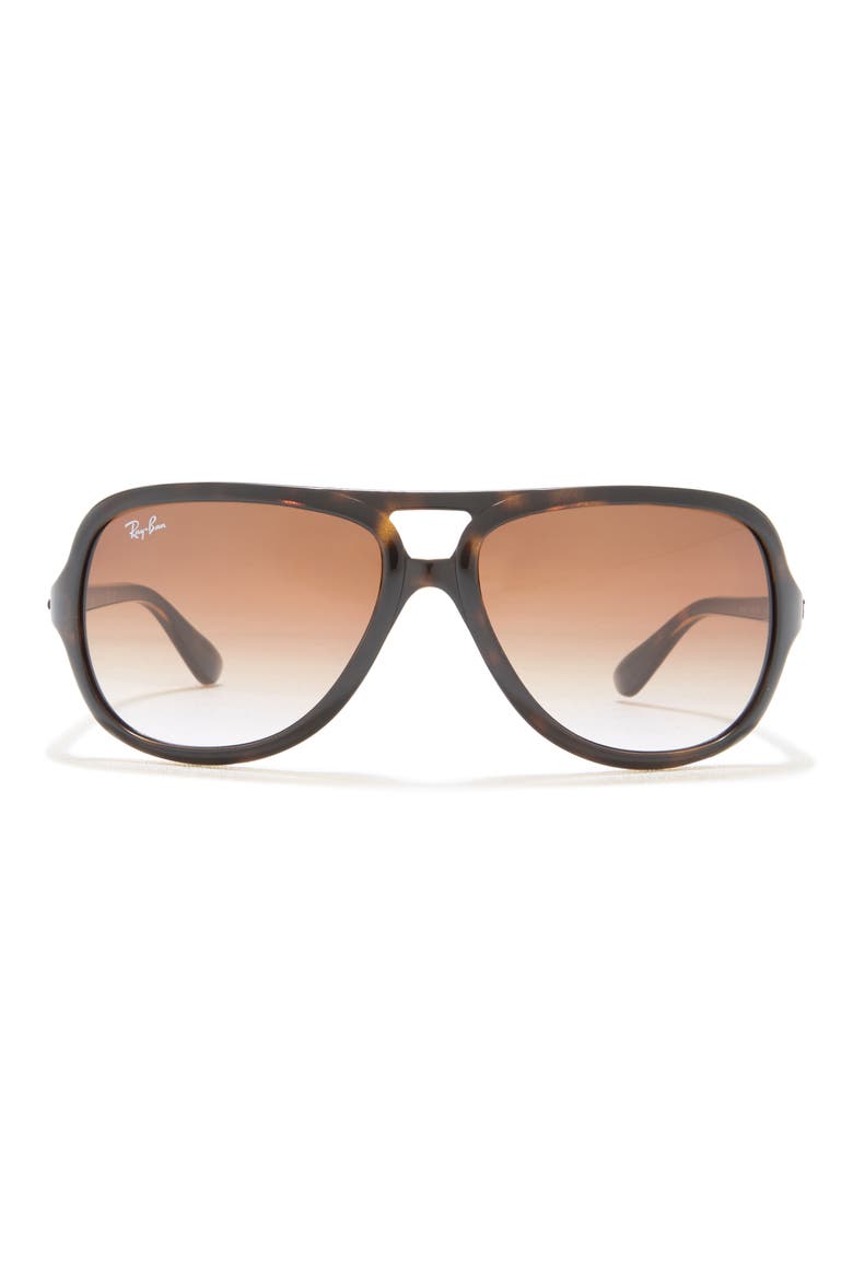 59mm Pilot Aviator Sunglasses, Main, color, LITE HAVANA