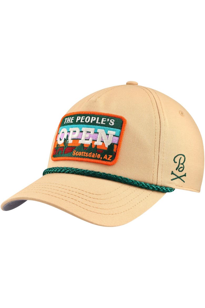 Men's Barstool Golf Khaki 2024 WM Phoenix Open Rope Snapback Hat, Main, color, Khaki