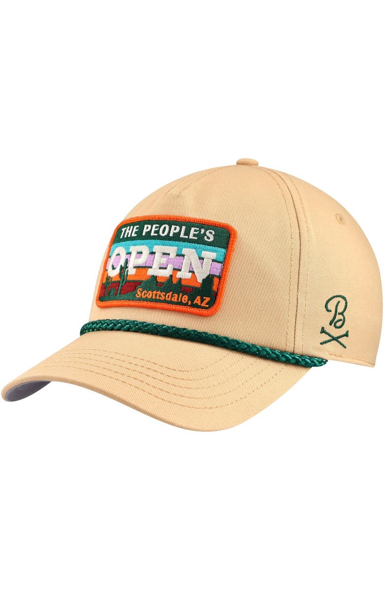 BARSTOOL GOLF Men's Barstool Golf Khaki 2024 WM Phoenix Open Rope Snapback Hat, Main, color, 