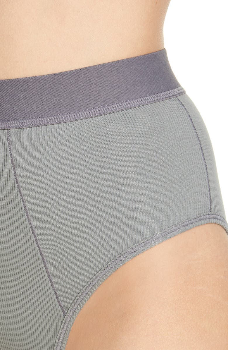 SKIMS Stretch Cotton High Waisted Briefs, Alternate, color,