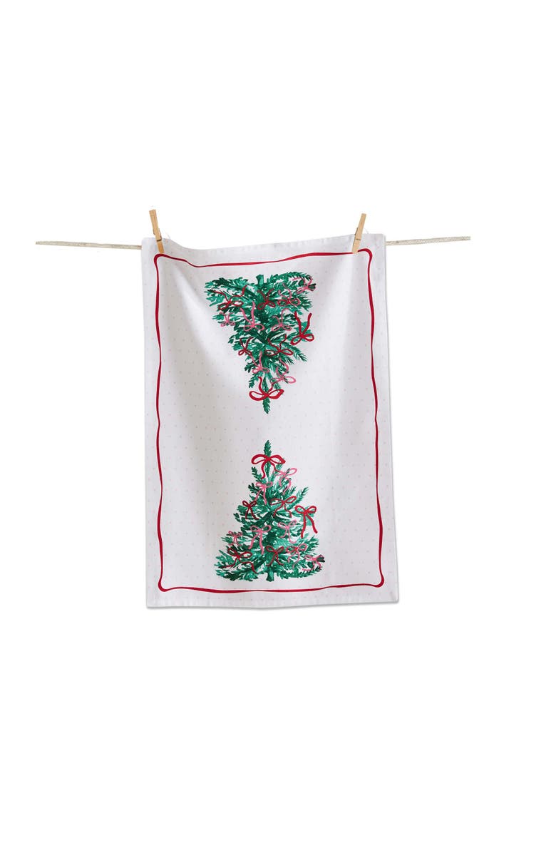 tag Very Merry Christmas Dishtowel Set Multicolor Cotton Towels, Main, color, 