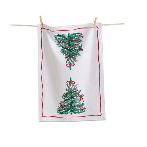 Very Merry Christmas Dishtowel Set Multicolor Cotton Towels