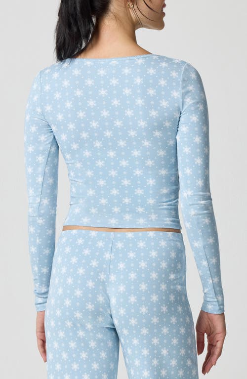 Florence By Mills Holidaze Rib Sleep Top In Blue