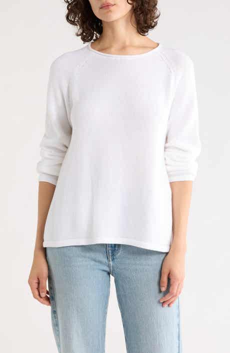Raglan Sleeve Pullover Sweater