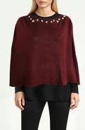 Portolano Crystal Embellished Poncho