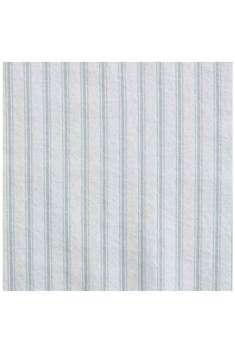 Chickadee Pines Cotton Flannel Sheet Set, Alternate, color, WHITE/ MIST BLUE