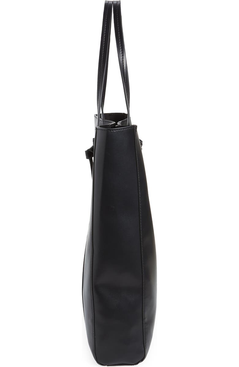 Topshop Faux Leather Tote Bag, Alternate, color,