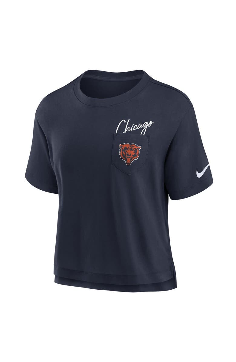 Nike Women's Nike  Navy Chicago Bears Performance Pocket T-Shirt, Alternate, color, 