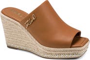 KARL LAGERFELD PARIS Corissa Espadrille Platform Wedge Slide Sandal