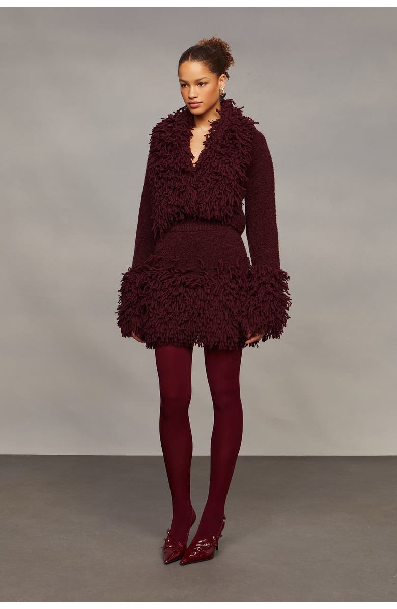 AMUR Lilia Knit Top, Alternate, color, Pinot Noir