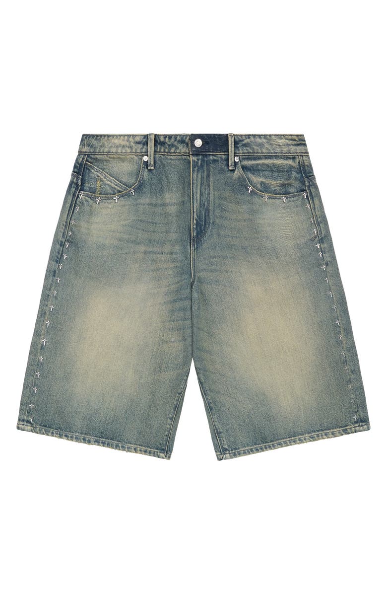 RtA Gustavo Oversize Denim Bermuda Shorts, Main, color, 