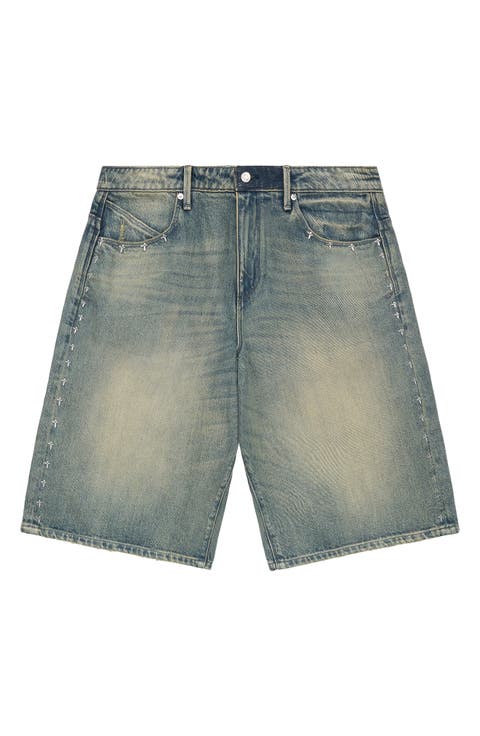Gustavo Oversize Denim Bermuda Shorts (Dawn Wave)