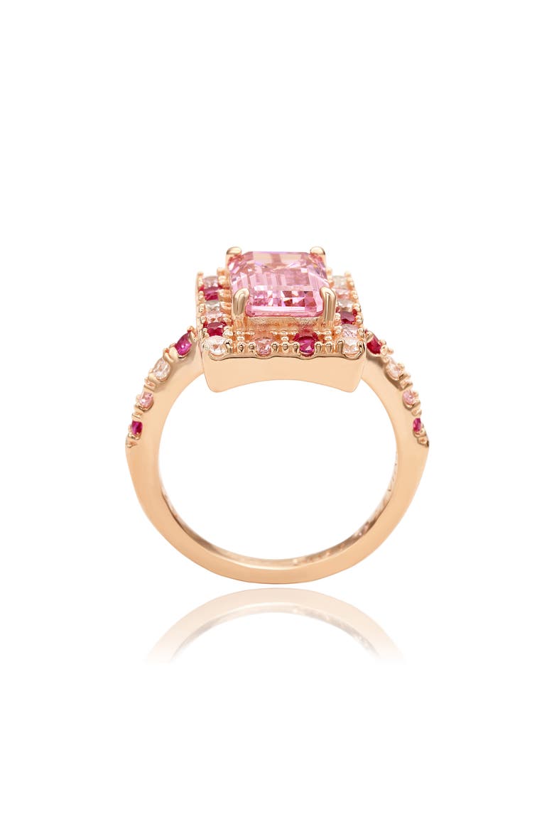 Mixed Pink Cubic Zirconia Ring, Alternate, color, PINK