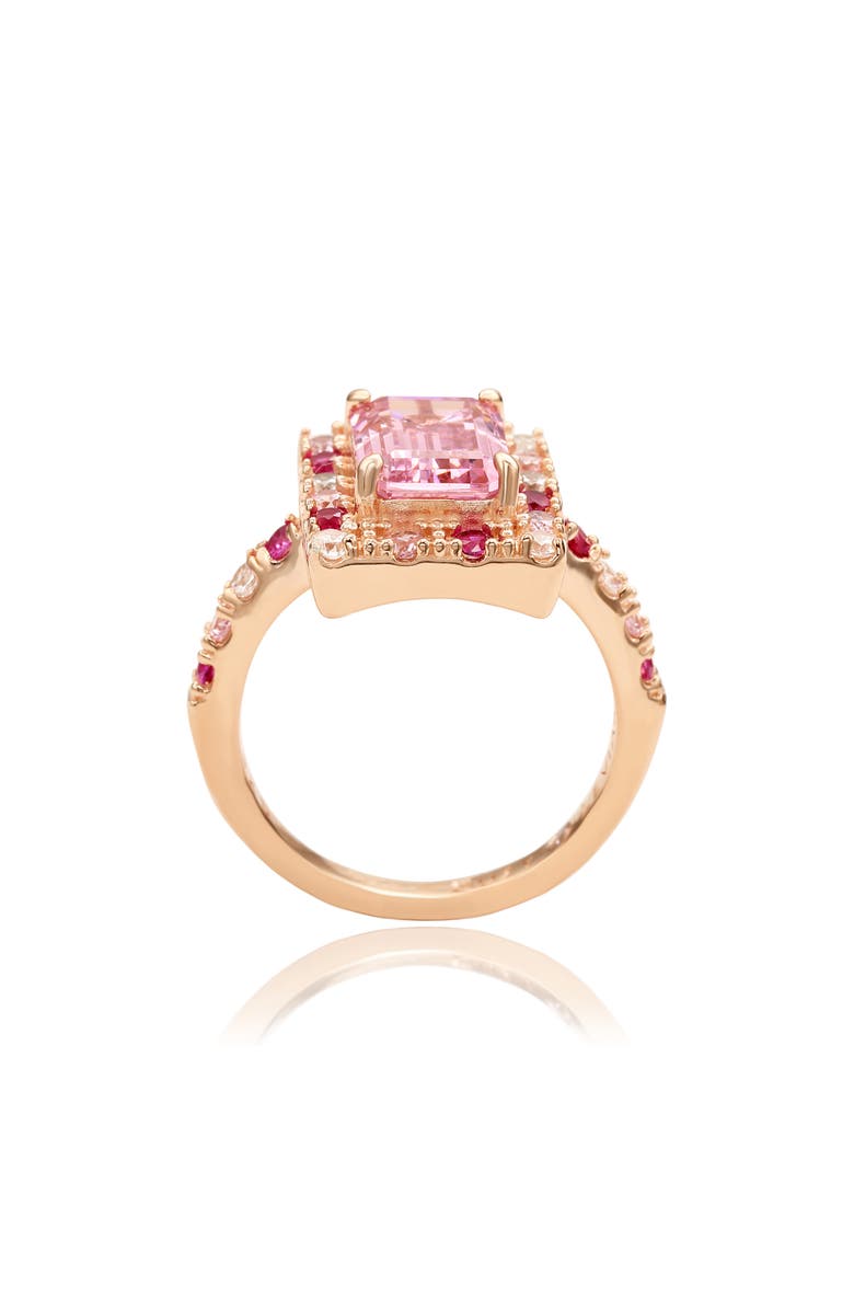 SUZY LEVIAN Mixed Pink Cubic Zirconia Ring, Alternate, color, Pink