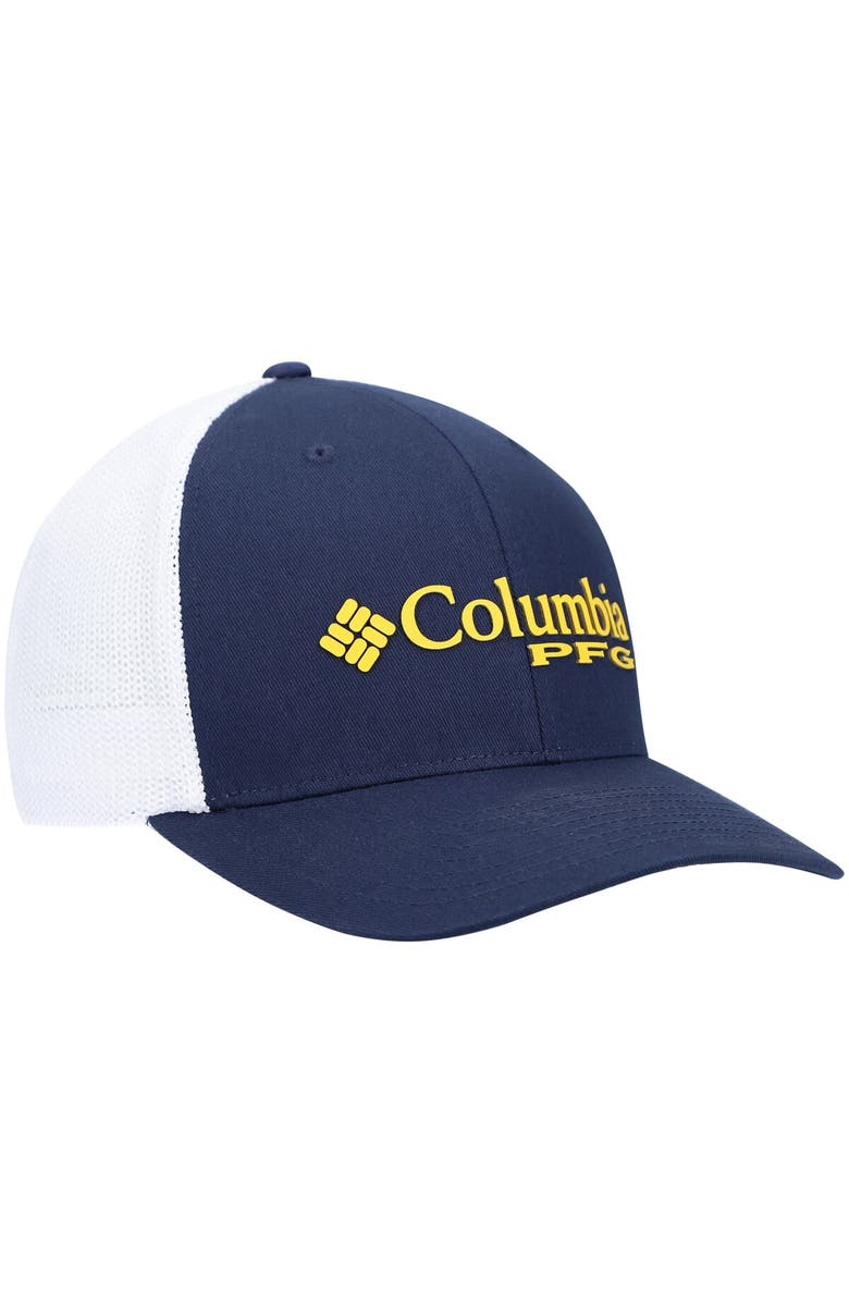 Columbia Men's Columbia Navy West Virginia Mountaineers PFG Snapback Adjustable Hat, Alternate, color, Navy