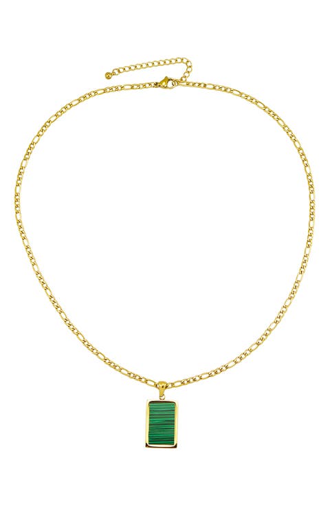 Malachite Pendant Necklace