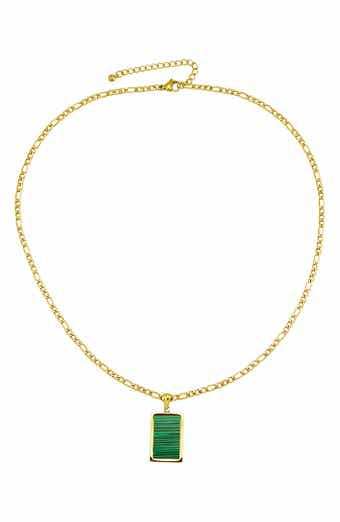 Malachite Pendant Necklace