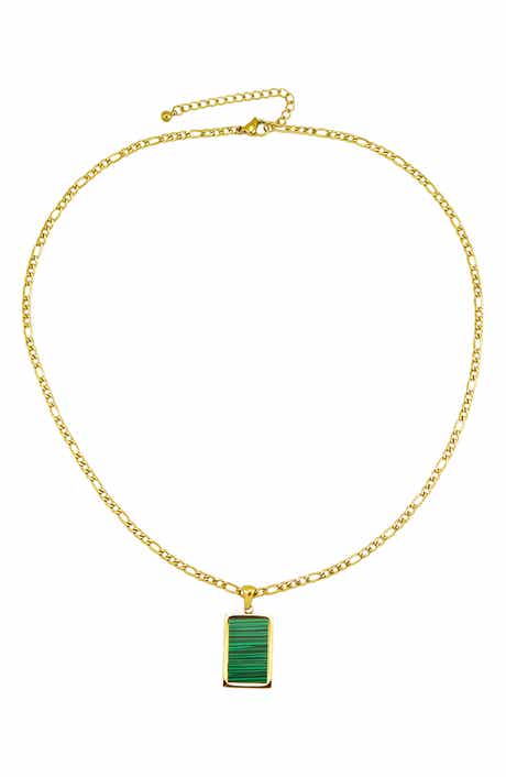 Malachite Pendant Necklace