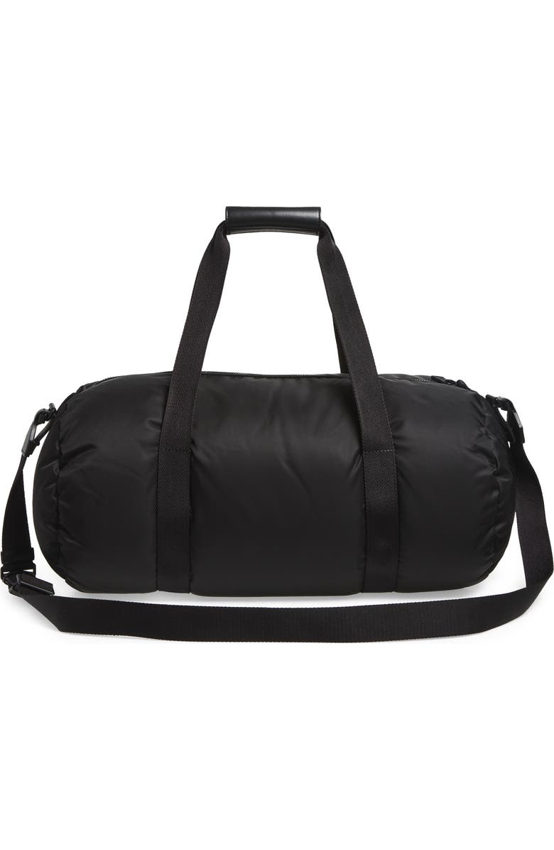 Moncler Duddle Nylon Duffle Bag, Alternate, color, Black