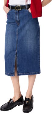 GERARD DAREL Janaelle Straight Cut Denim Skirt