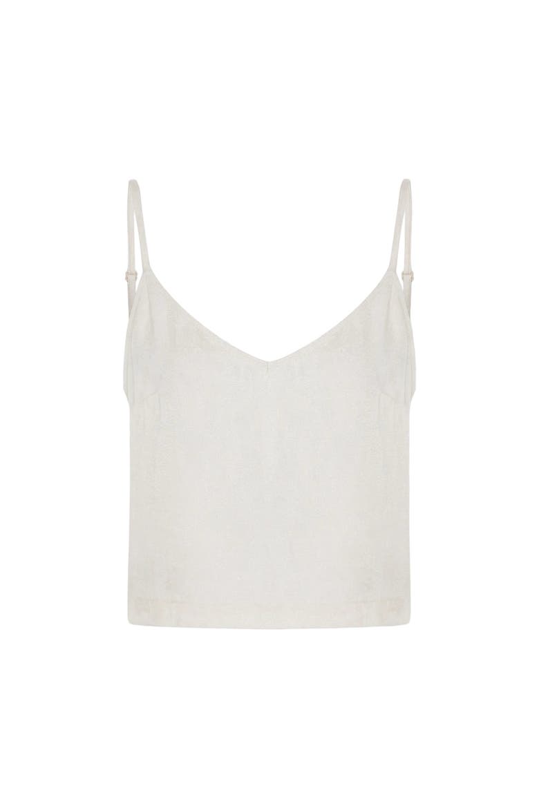 Daydreamers Strappy V Neck Top, Main, color, Beige