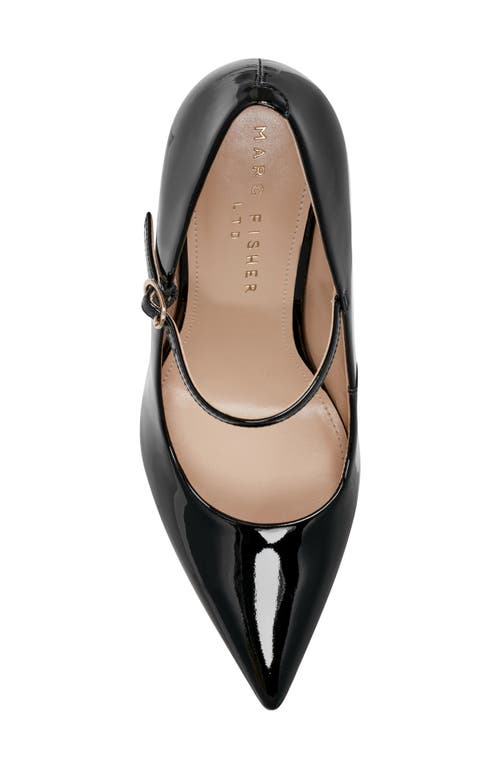 Marc Fisher Ltd Luccie Womens Block Heel Manmade Mary Jane Heels In Black