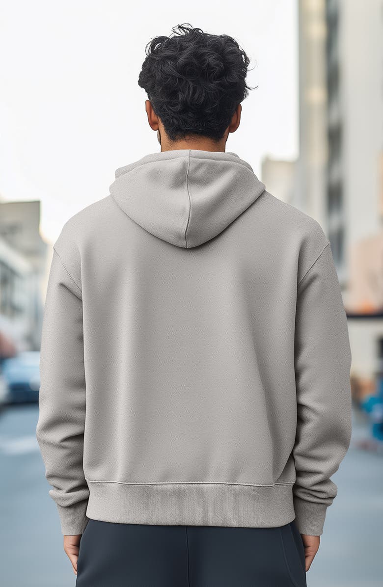 Dalix Cappuccino Zip Hoodie, Alternate, color, Silver