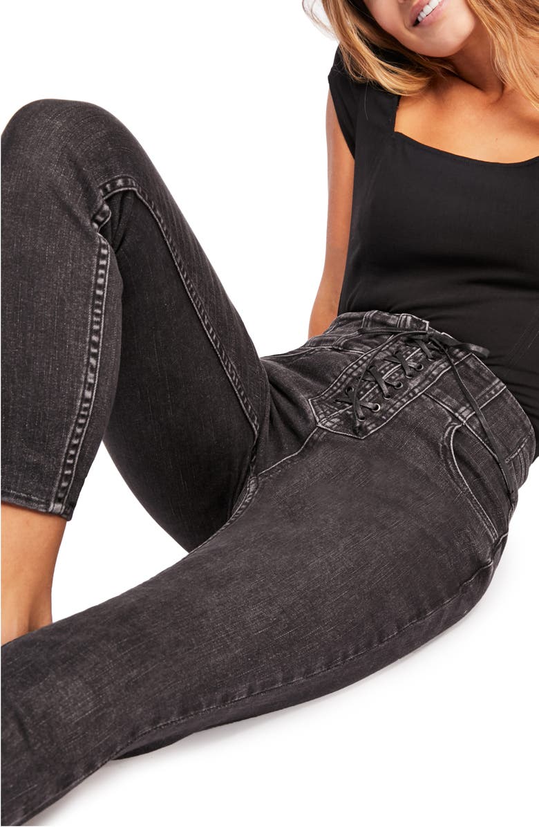 Free People Curvy Lovers Skinny Jeans, Alternate, color, 