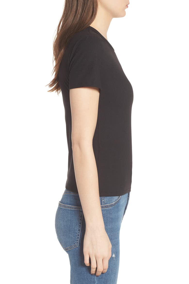 Fitted Tee, Alternate, color, WASHED BLACK
