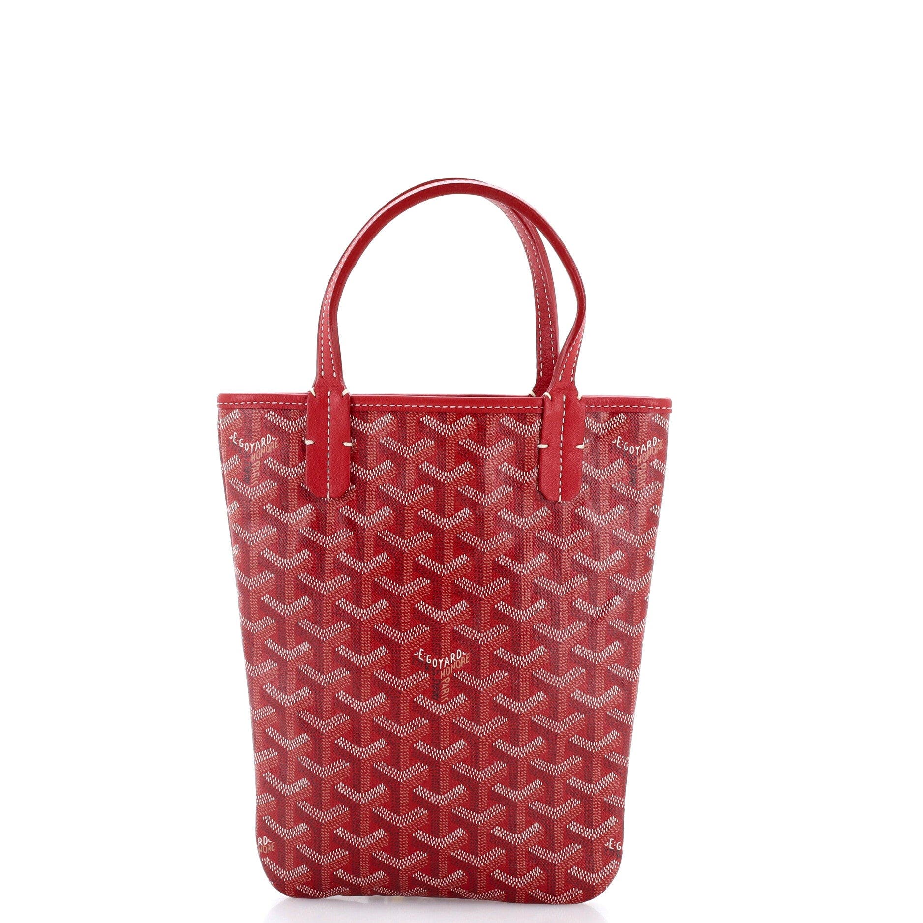Poitiers Tote Coated Canvas Mini, Main, color, Red