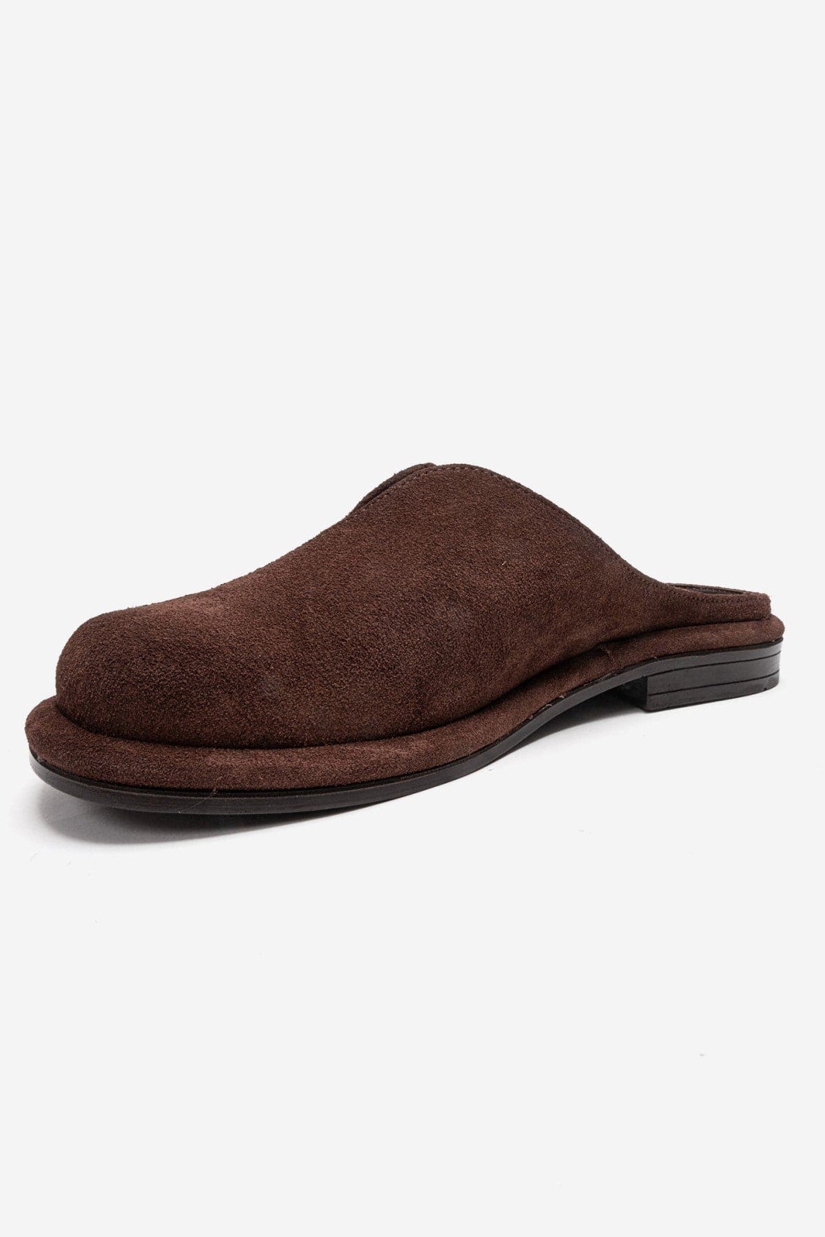 Tansy Leather Mule, Alternate, color, Brown Suede