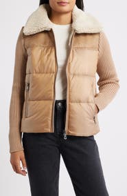 Bernardo Breck EcoPlume™ Puffer Knit Jacket