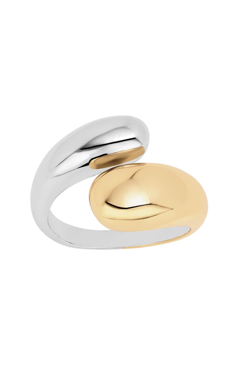 ATHRA LUXE The Deux-Tone Puffy Bypass Ring, Main, color, 