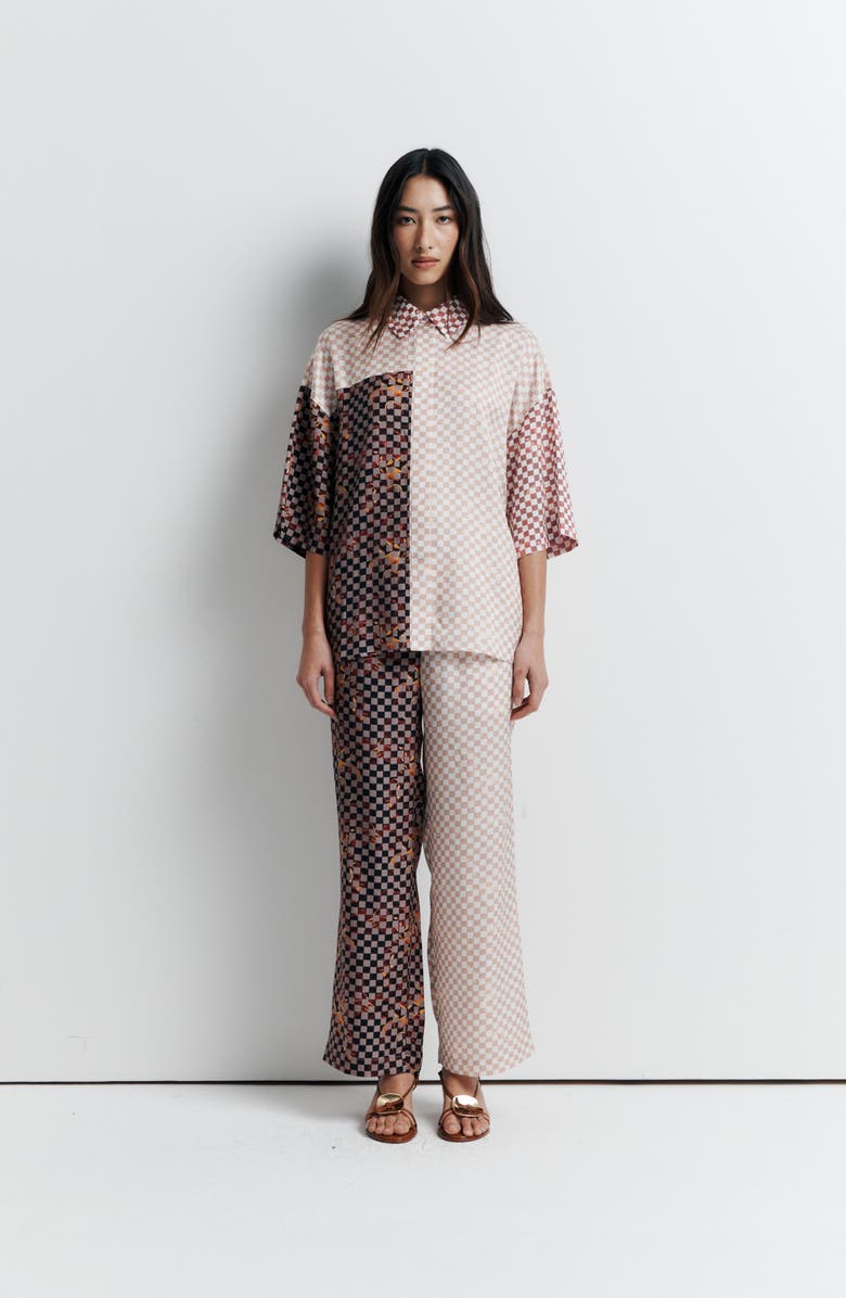 Romy June Pant collaboration with Phoebe Willis, Alternate, color, Checkmate