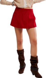 Free People Paradise Found Faux Suede Skort