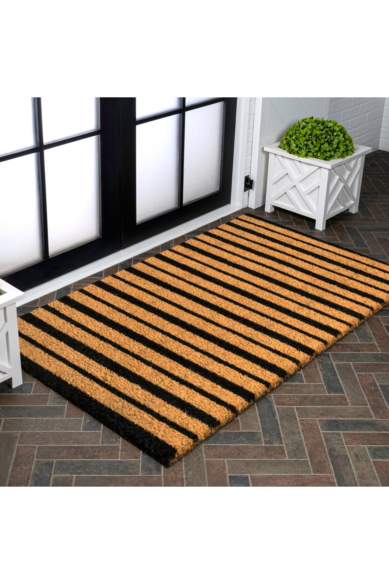 Peater Classic Casual Commerical Natural Coir Indoor/Outdoor Mat, Alternate, color, Natural Black