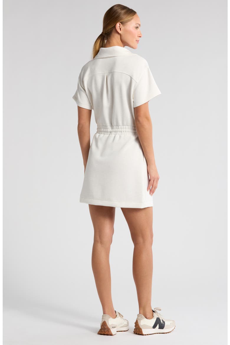 Soft Luxe Knit Quarter Zip Dress, Alternate, color, BEIGE IVORY HEATHER