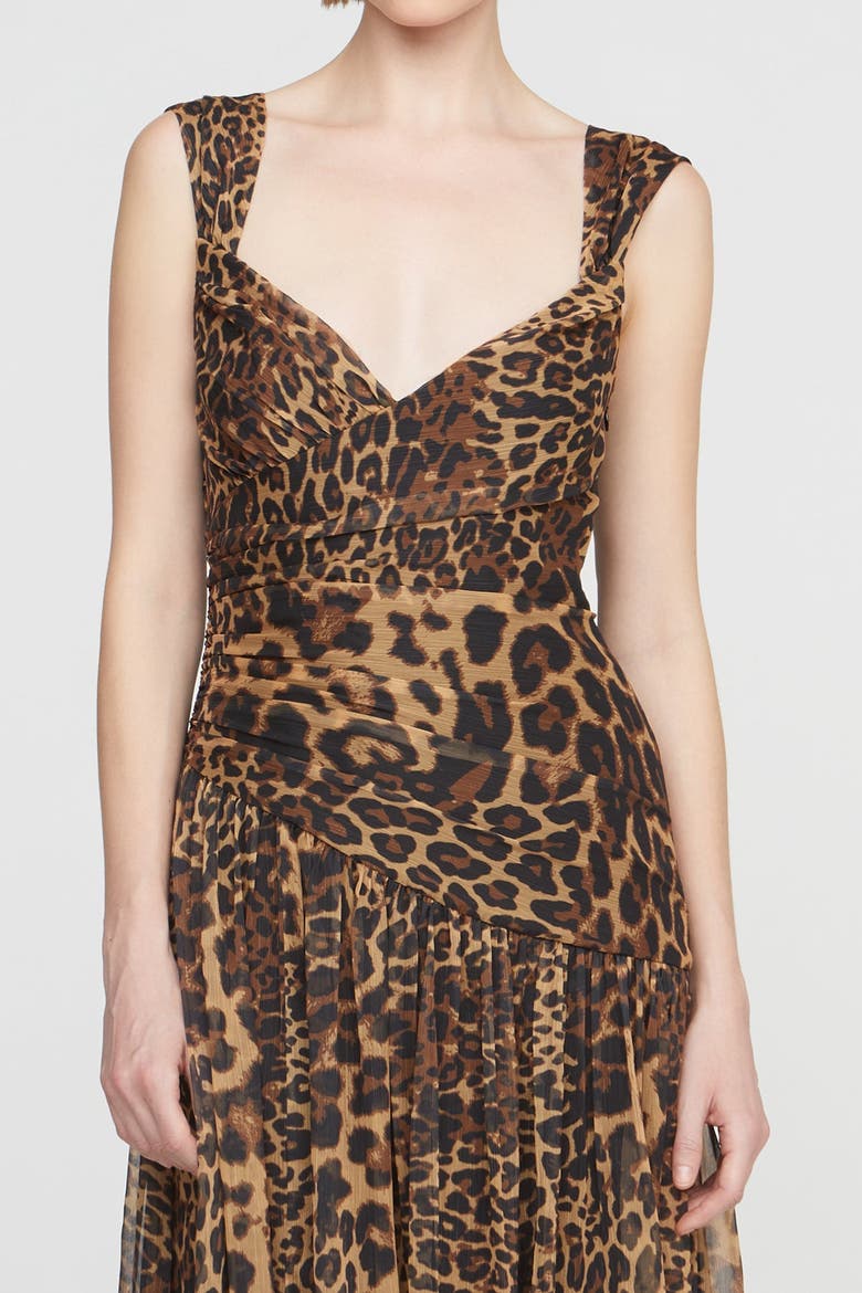 Claudia Chiffon Gown, Alternate, color, Leopard