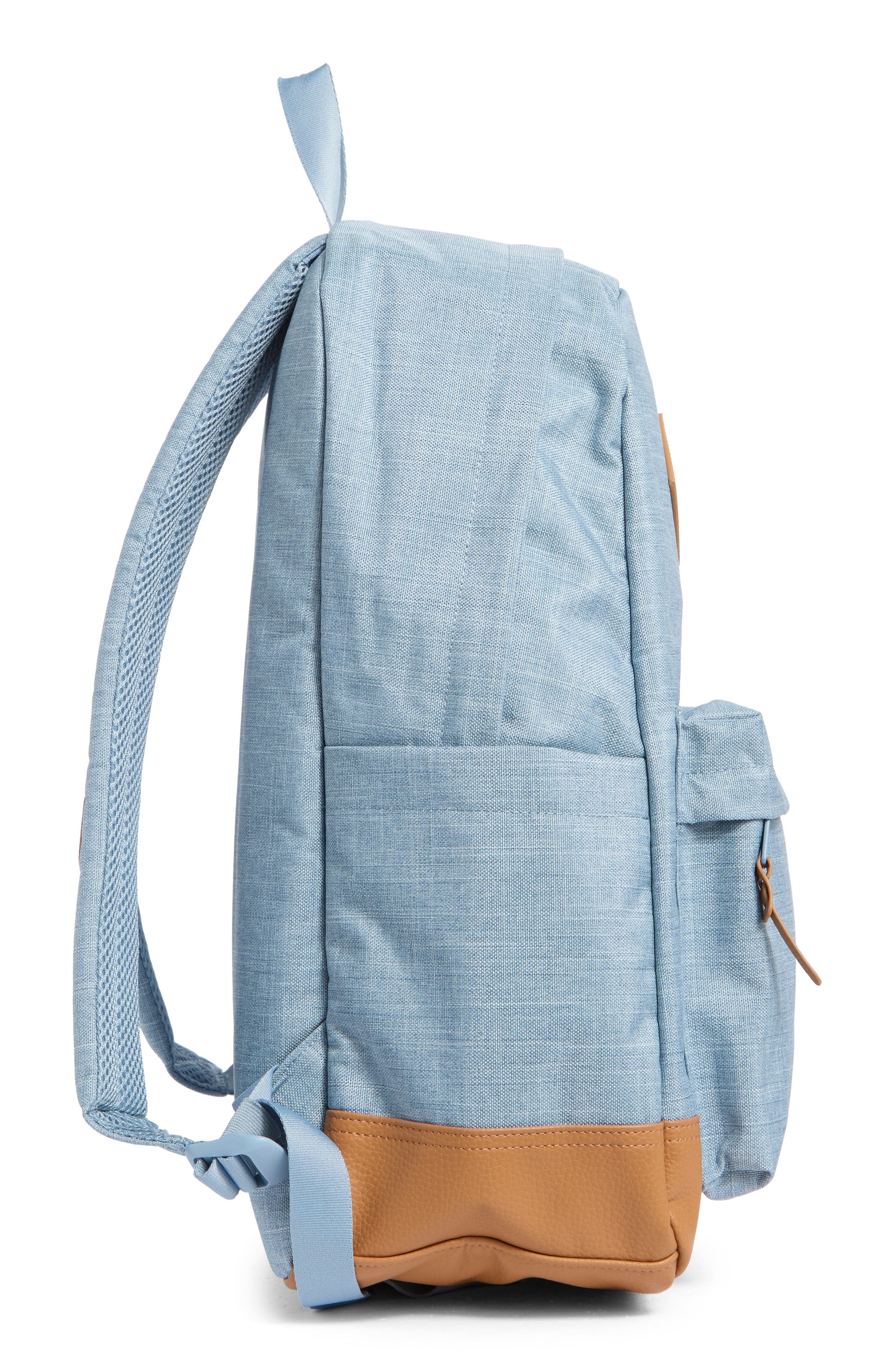 Herschel Supply Co. Heritage Backpack, Alternate, color, Ashley Blue Crosshatch/Natural