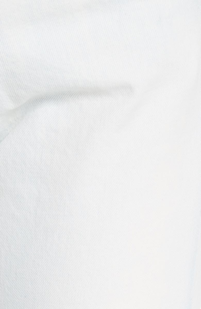 Balenciaga Destroyed Hem Straight Leg Jeans, Alternate, color,