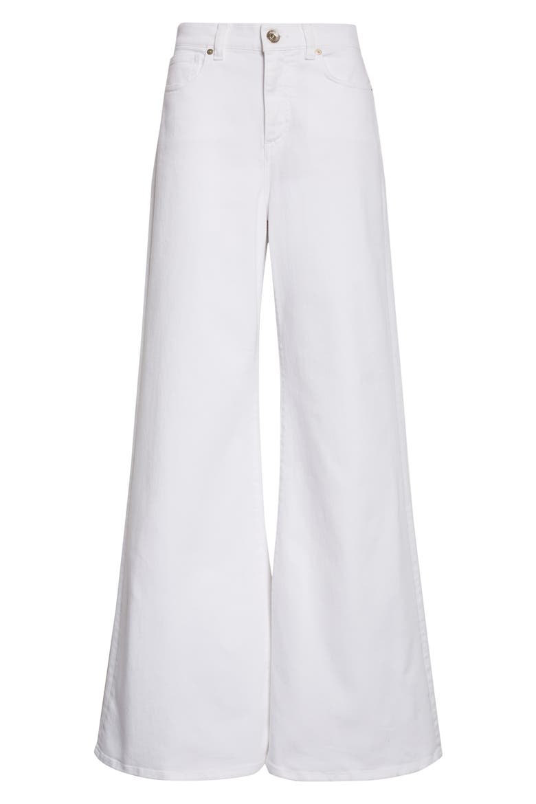 Stretch Denim Flare Leg Jeans, Alternate, color, 01 WHITE
