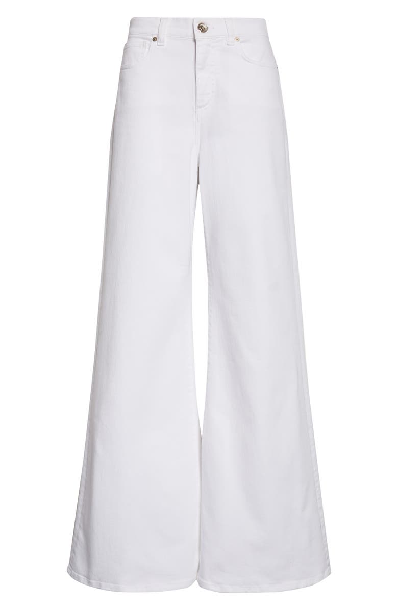 Eleventy Stretch Denim Flare Leg Jeans, Alternate, color, 01 White